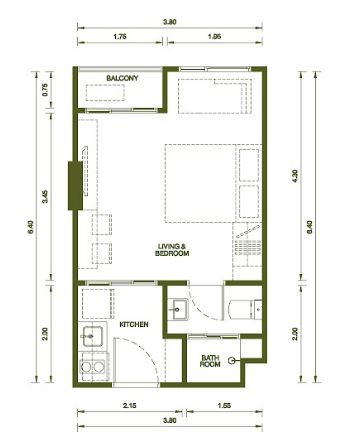 Appartment 1BR 26sqm