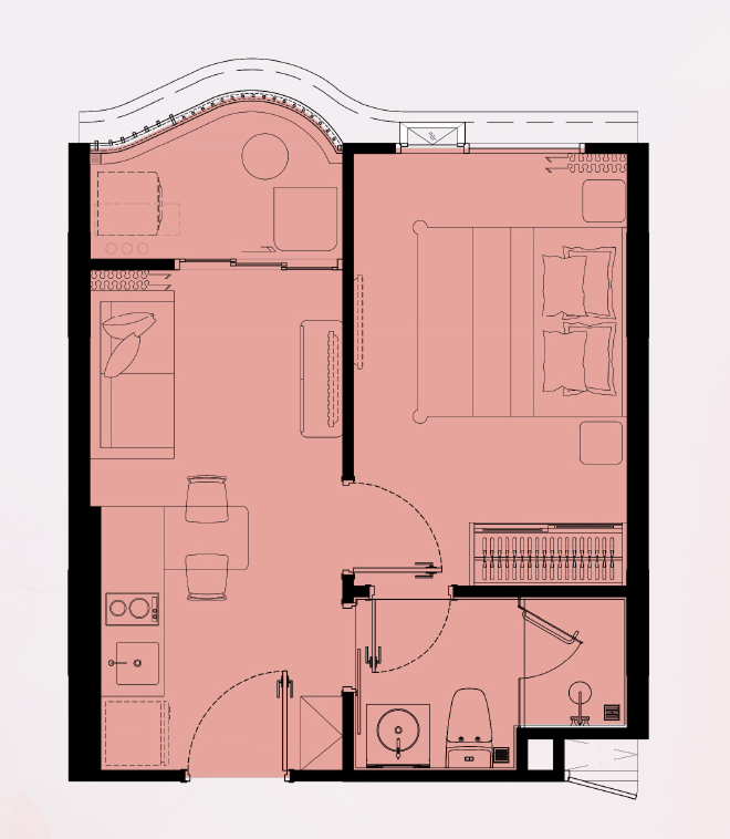 Appartment 1BR 31sqm