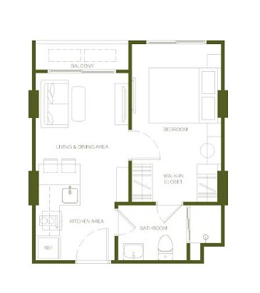 Appartment 1BR 34sqm