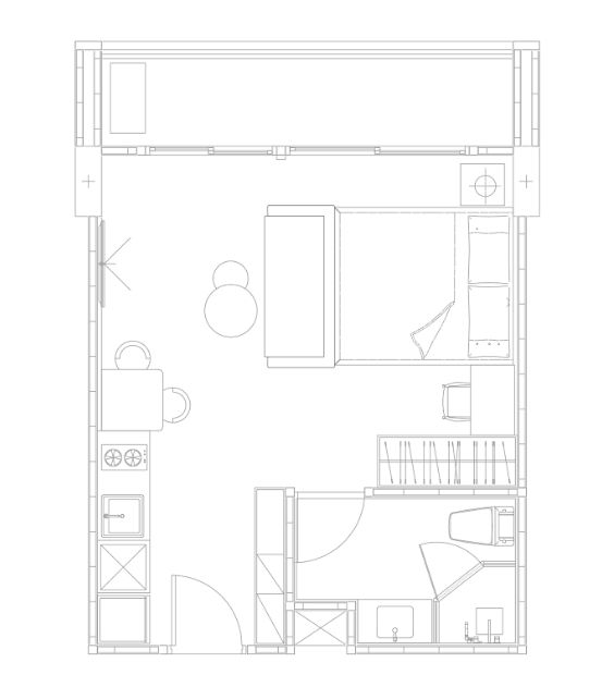 Appartment 1BR 34sqm