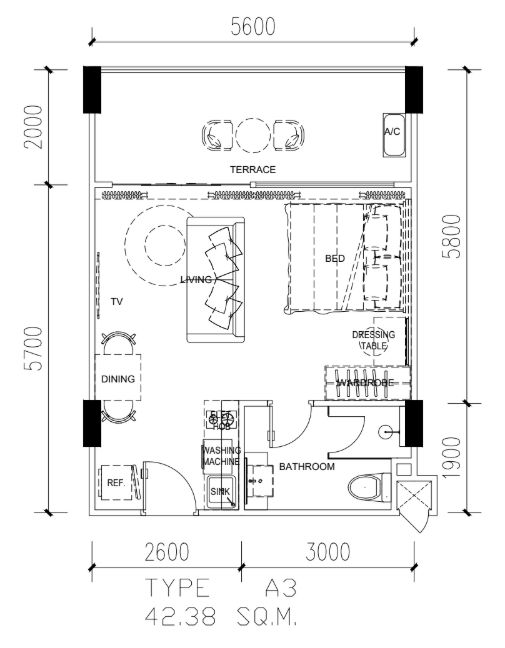 Appartment 1BR 42sqm