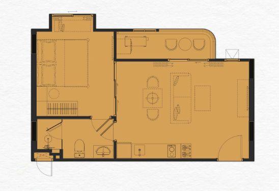 Appartment 1BR 43sqm