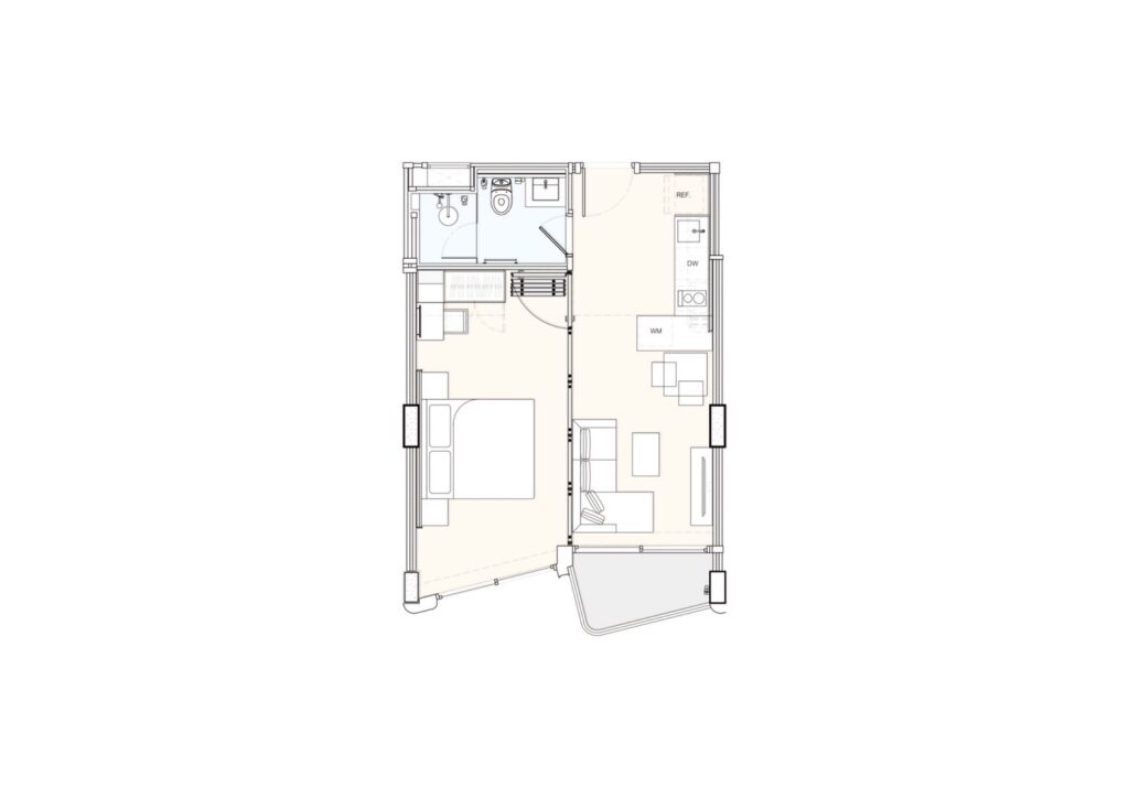 Appartment 1BR 44sqm