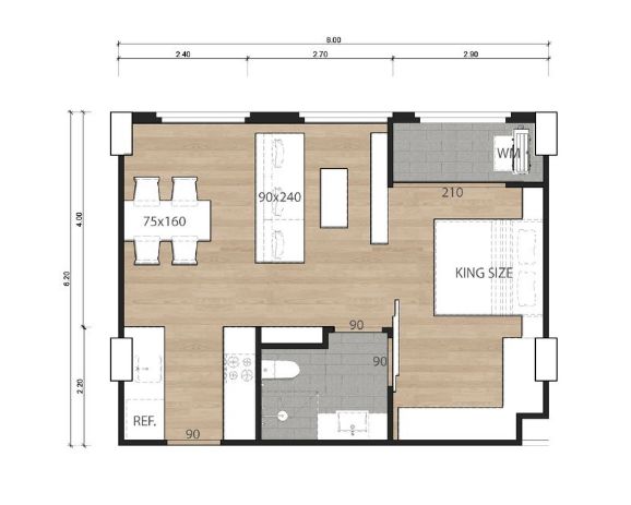Appartment 1BR 47sqm