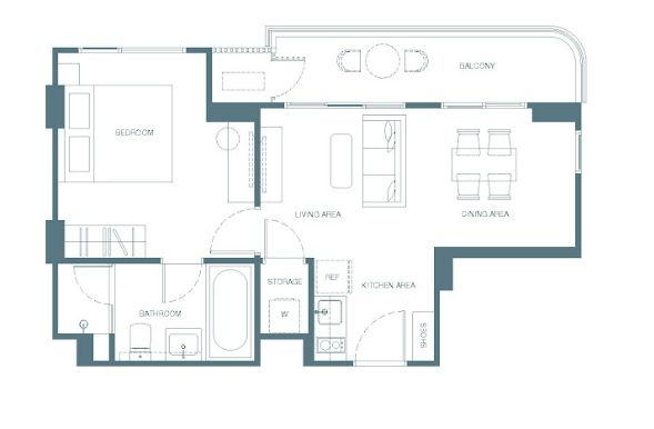 Appartment 1BR 50sqm