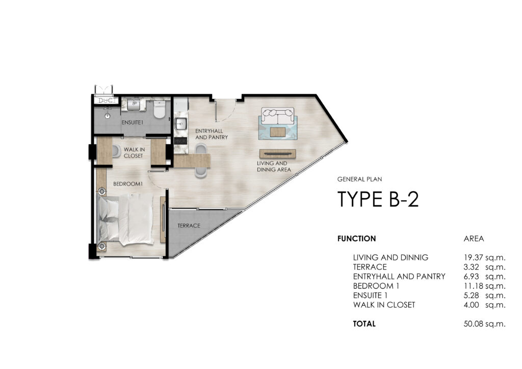 Appartment 1BR 50sqm