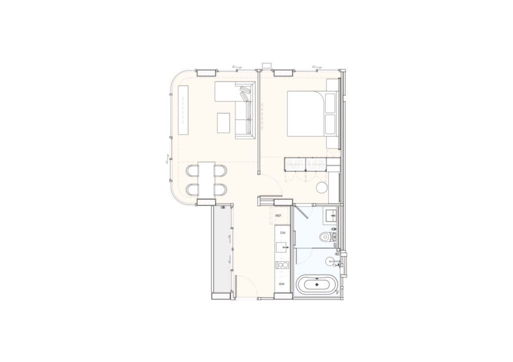 Appartment 1BR 56sqm