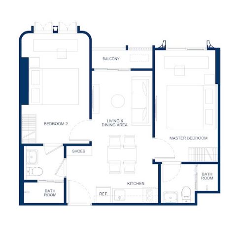 Appartment 2BR 52sqm
