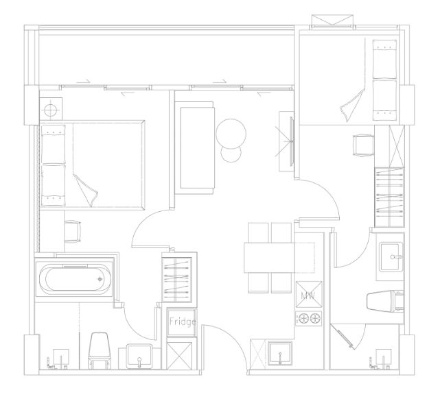 Appartment 2BR 52sqm