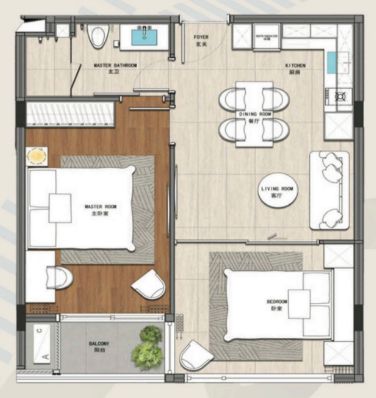 Appartment 2BR 58sqm