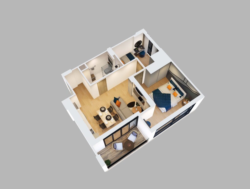 Appartment 2BR 58sqm