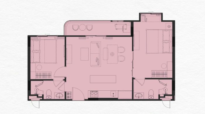 Appartment 2BR 67sqm