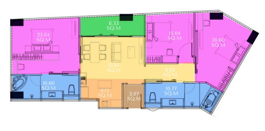 Appartment 3BR 123sqm