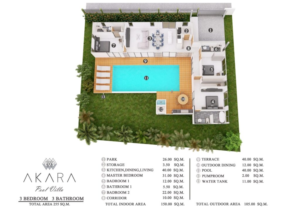Villa 3BR 255sqm