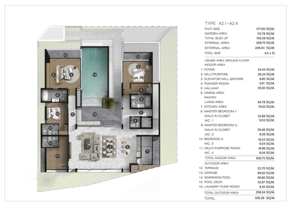 Villa 4BR 516sqm